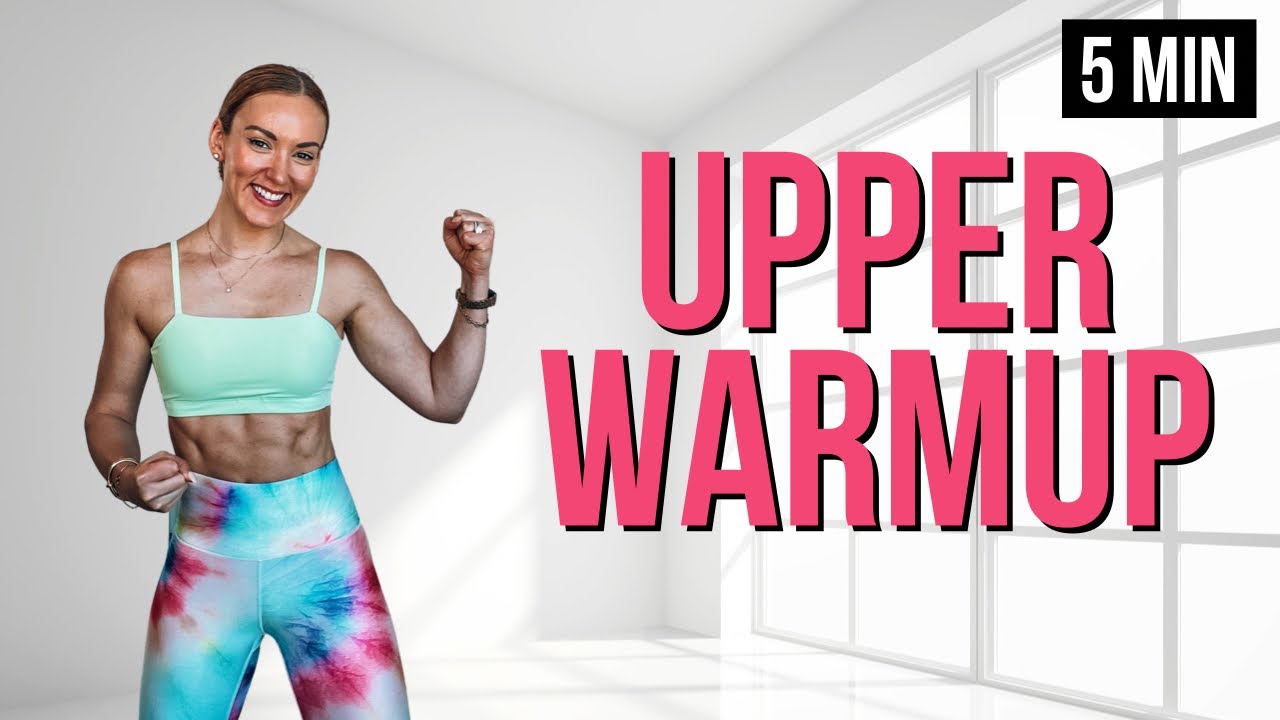 5 Min UPPER BODY Warmup Routine For Home | NO JUMPING & NO REPEAT - YouTube