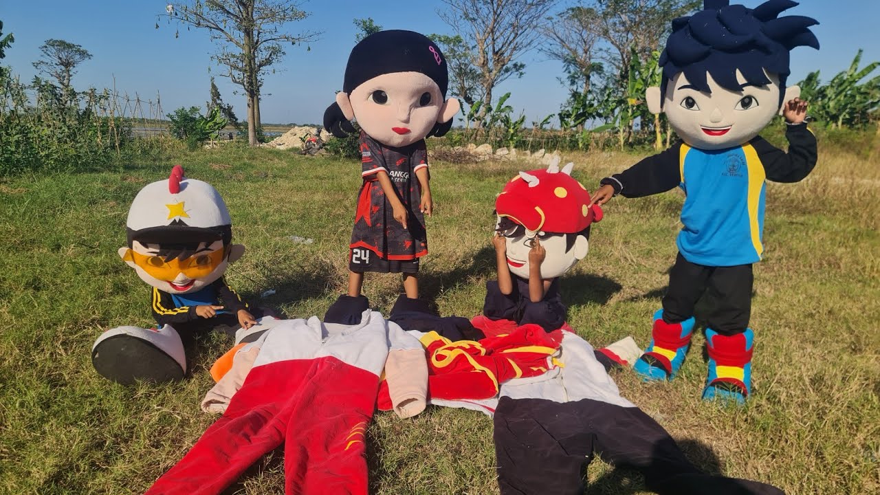 BADUT BOBOIBOY NEMU KOSTUM BADUT YANG TERCECER~Badut Boboiboy kehilangan Kepala Badut