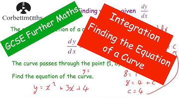 Integration - Finding the Equation of a Curve - GCSE Further Maths