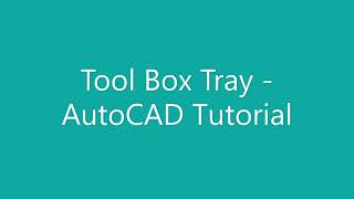 Tool Box Tray   AutoCAD Tutorial