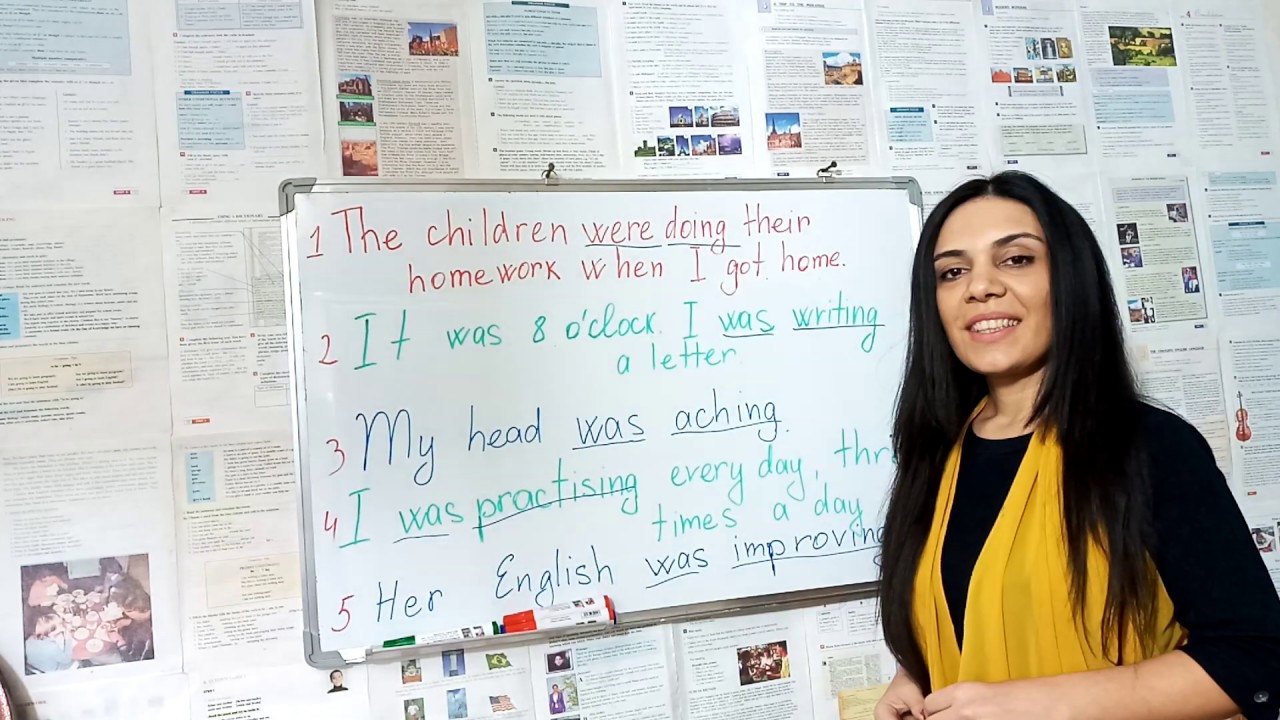 Past continuous. kecmis davamedici zaman.