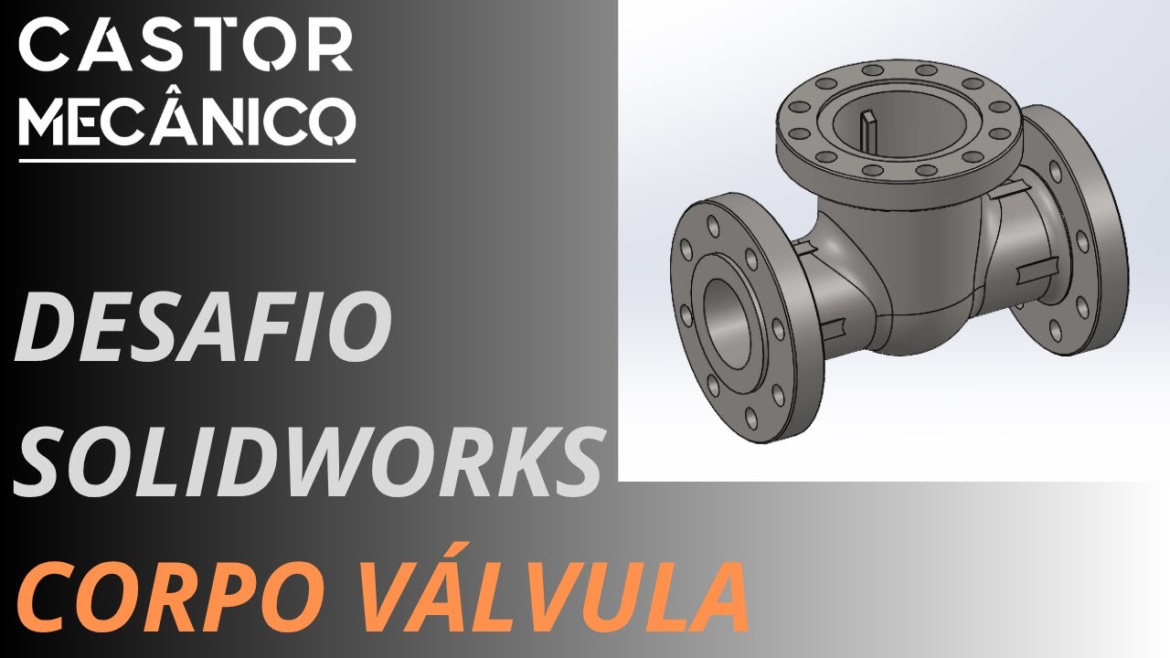 Desafio Corpo de Válvula Hidráulica | SolidWorks Tutorial