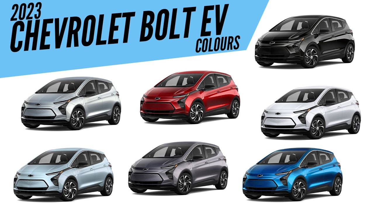 2023 Chevrolet Bolt EV All Color Options Images AUTOBICS YouTube