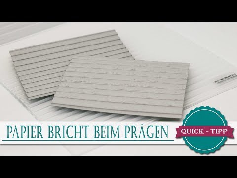 Quick Tip #17 | Paper Cracking While Embossing | Stampin' Up!