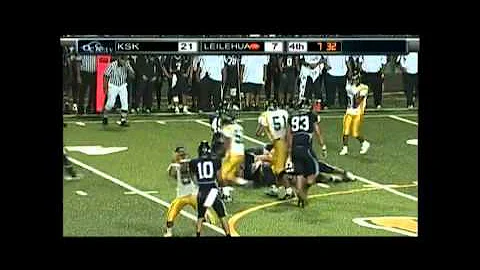 Kory Rasmussen #61  Kamehameha Warriors 2010 Highl...