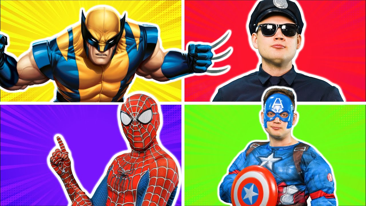 Superheroes Peek A Boo Song & More | Kids Songs and Nursery Rhymes ...