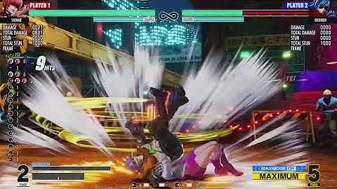 King of Fighters XV : Shermie 100% combo TOD | Super + Advance + Climax