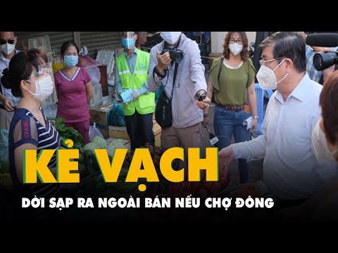 Video Chủ tịch UBND TP.HCM: Chợ quá đông có thể dời sạp ra... - youtube
