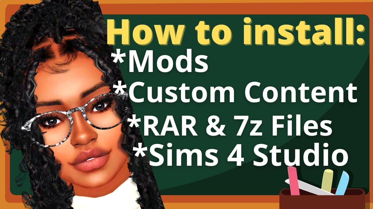 how to download custom content for sims 4 without winrar