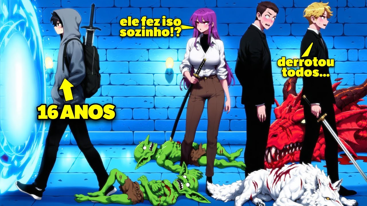 Quando o GÊNIO De 16 Anos COMPLETA MASMORRAS Que Até As GUILDAS  Mais FORTES Tem MEDO! Manhwa Recap