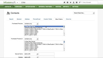 Working with Lists in Infusionsoft