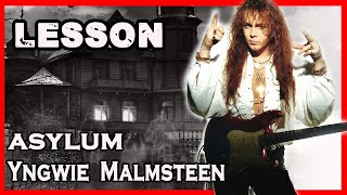 Asylum intro solo lesson Yngwie Malmsteen 