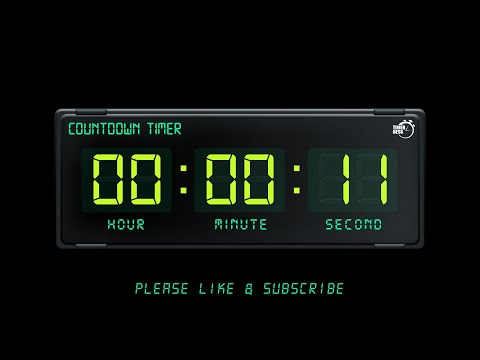 11 SECONDS TIMER - 1080p - COUNTDOWN TIMER