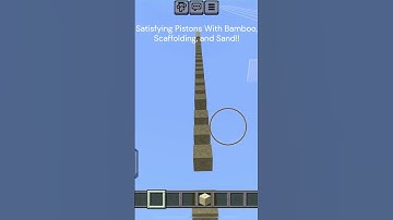 Satisfying Pistons With Bamboo, Scaffolding, and Sand!! (Minecraft)