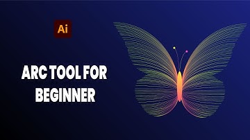 How to create beautiful butterfly using arc tool for beginners _ Adobe Illustrator Tutorial