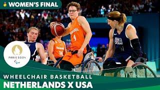🏀🇳🇱 Netherlands vs. 🇺🇸 USA – Women's Wheelchair Basketball Gold Medal Match! 🥇 #Paris2024