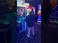 Mike won a giant ball!