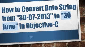 How to Convert Date String from "30-07-2013" to "30 June" in Objective-C
