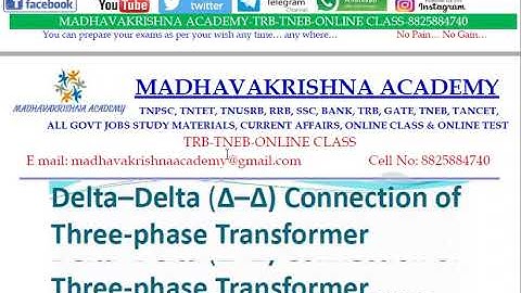 THREE PHASE TRANSFORMER -ELECTRICAL MACHINES TRB TNEB EEE