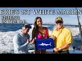 Her first white marlin while fishing in dominican republic