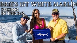 Her FIRST White Marlin While Fishing in Dominican Republic