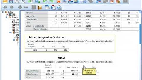 How to conduct and interpret a one-way between-subjects ANOVA in SPSS part 1/2