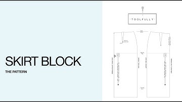 Skirt pattern block.