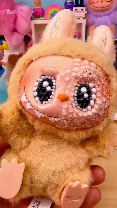 Labubu Bedazzle DIY! Let’s cover Labubu in tiny gems for extra sparkle 💖 🤩@POPMARTOFFICIAL