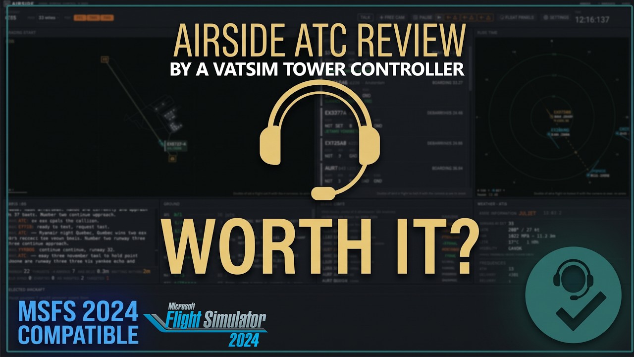 Is AirsideATC the BEST ATC for MSFS 2024? A VATSIM Controller's Honest Review