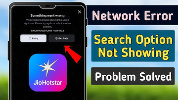 Jiohotstar Something Went Wrong Please Try Again | Jio Hotstar Search option Not Showing