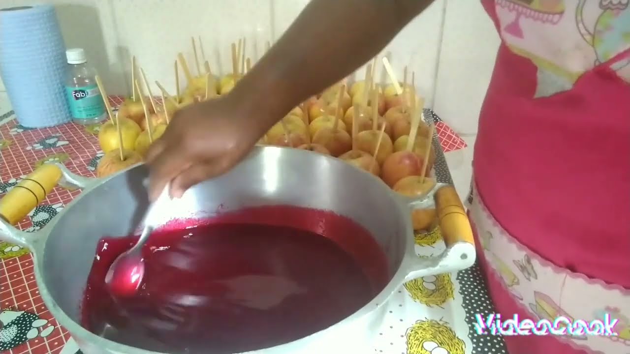 Bora aprender fazer maçã do amor 😋😋