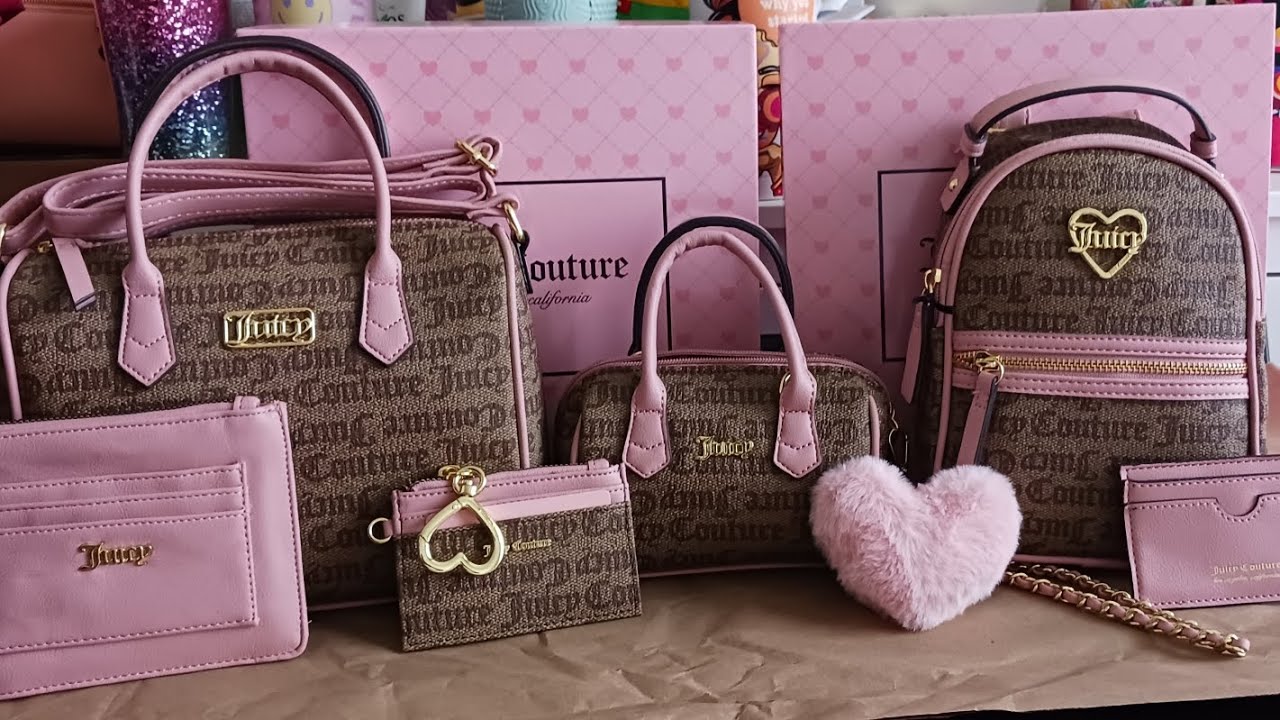 Juicy Couture gift sets haul/ tjmaxx pink girly YouTube