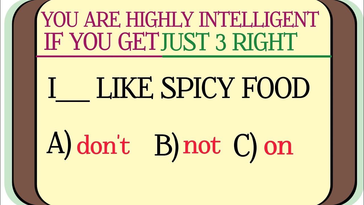 MIXED ENGLISH GRAMMAR TEST✨ YOU ARE HIGHLY INTELLIGENT IF YOU GET JUST 3 RIGHT 