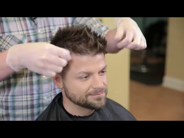 How to Color the Tips of the Ends of Men's Hair - YouTube