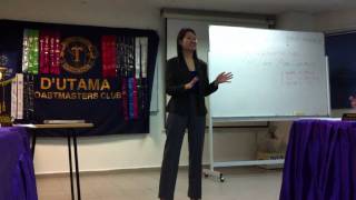 20110303 D'Utama Toastmasters: Speaker #2