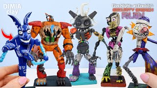 All ANIMATRONICS Glamrock Compilation clay ► FNAF Security Breach RUIN | Tutorial with clay