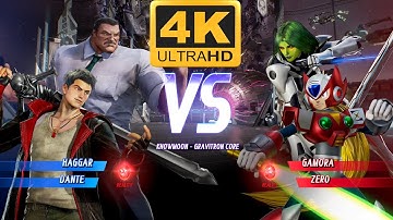 Haggar & Dante vs Gamora & Zero 💥 Marvel vs Capcom (Very Hard) 💥 4K UHD