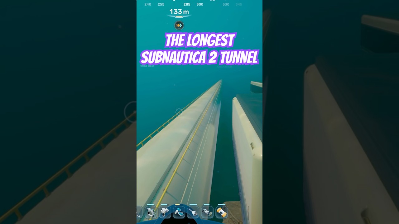 This bridge crossing the abyss is absolutely INSANE #shorts #Subnautica