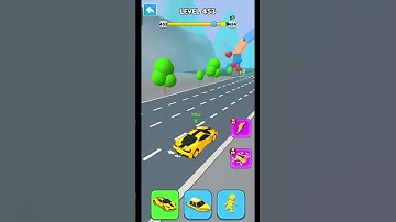 🍌 Shape-shifting Funny Race Gameplay New hyper casual    💥 games level 453 #shorts #gameplay