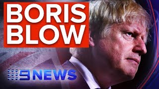 Boris Johnson suffers second Brexit blow as election denied | Nine News Australia