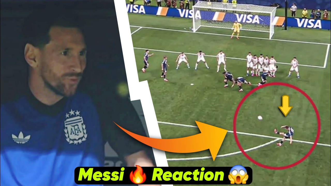 Messi Couldn't Stop Smiling After Lo Celso's Stunning Free-Kick vs Jordan!🔥