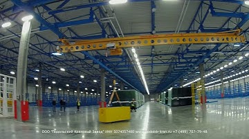 Динамические испытания подвесного крана