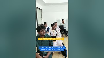 *New PYTHON Batch at Besant Technologies SIRUSERI!* 🎯 #job #dataanalyst #datascience #motivation