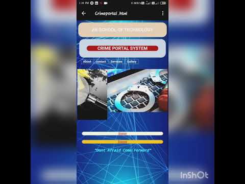 Crime Portal management system at Institute level
