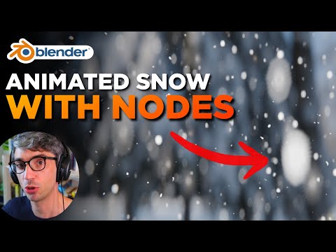 Make It Snow With Procedural Nodes in Blender - Tutorial