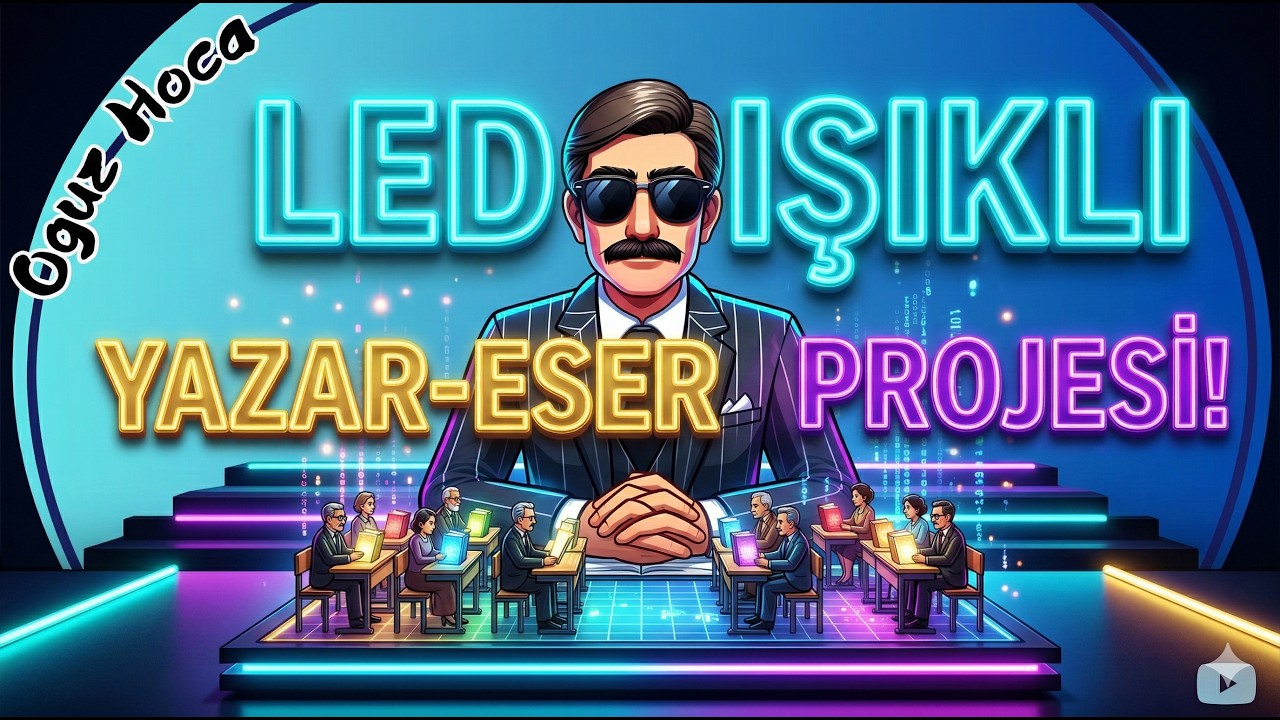 PROJE | Led Işıklı Yazar Eser #project