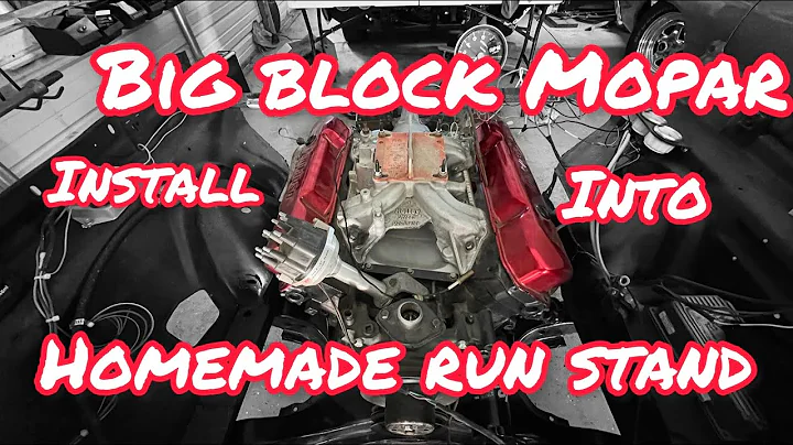 MOPAR HOMEMADE ENGINE RUN STAND