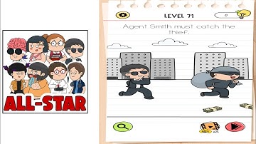 Brain test all star level 121 agent Smith must catch the thief