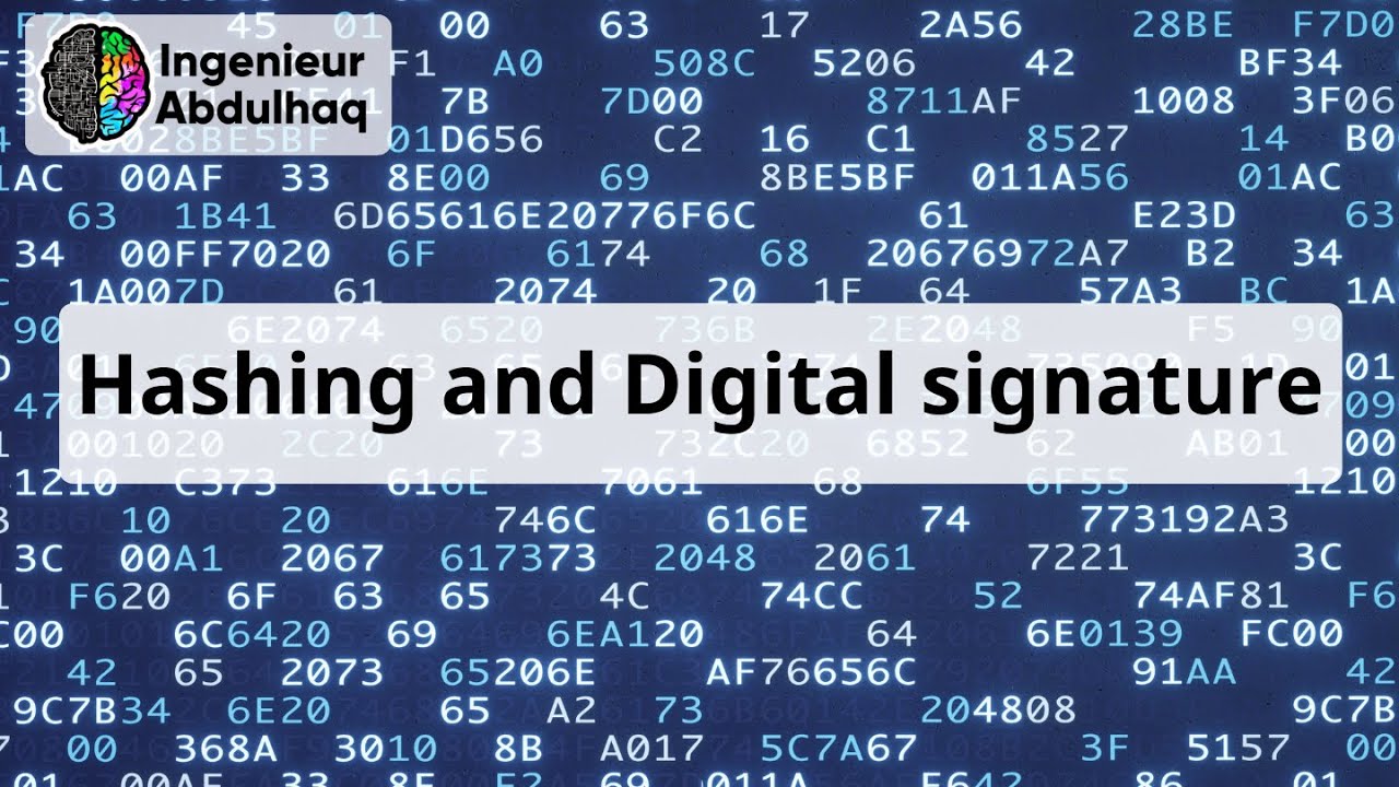 12 - Hashing and Digital Signature - Security+ SY0-701 - عربي - YouTube