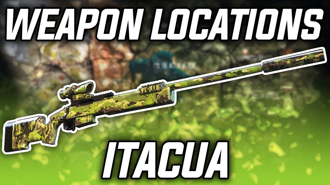 ITACUA WEAPONS Ghost Recon Wildlands Weapon Locations! (M40A5, MG121